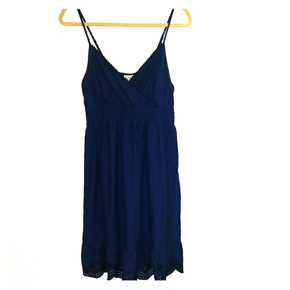 Converse Dresses & Skirts - Converse Navy Blue Eyelet Lace Trim Dress Medium